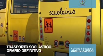 Trasporto scolastico: orario definitivo